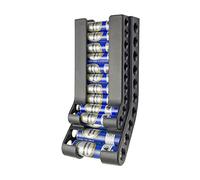 sciuU Organizzatore da Parete di Stoccaggio Batterie AA & AAA, Combo Piccolo Portabatterie Supporto da Parete, First-in First-out Dispenser Montaggio a Muro, Contenitore per 10 AAA & 10 AA Batterie