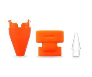 sciuU Set di Punta + Tappo compatibile con Logitech Matita Digital, Accessori di Ricambio, Pencil Tips + Cover per Punta + Cap Protettiva per Logitech Crayon, Arancione