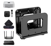 sciuU Supporto a Parete/Supporto VESA per Router WiFi, TV Box e Mini PC | Regolabile per Dispositivi fino a 6,5 cm di Spessore - Mensola Salvaspazio per Media Player, Modem, Mac Mini