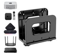 sciuU Supporto a Parete Universale Regolabile per Router WiFi, TV Box e Mini PC - Supporto VESA per Media Player, Modem, Mac Mini - Mensola Salvaspazio per Dispositivi fino a 6,5 cm di Spessore