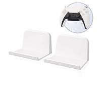 sciuU Supporto da Parete per Controller/Cuffie, [Set di 2] Gancio Adesivo 3M, Accessori Universali Appendi Cuffie per Game Gamepad di PS5 / PS4 / XBox/Nintendo, Senza Viti, Bianco