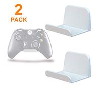 sciuU Supporto da Parete per Controller/Cuffie, [Set di 2] Gancio Adesivo 3M, Accessori Universali Appendi Cuffie per Gamepad di Xbox One/Xbox Series S/Series X / PS5 / PS4, Senza Viti, Bianco