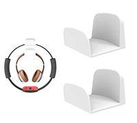 sciuU Supporto da Parete, [Set di 2] Universale Ganio Appendi Cuffie, Multiuso Organizer per Cuffie/Fitness Ring-Con/Pilates/hoop, Accessori per Auricolari, Installazione con 3M Adesivo, Bianco