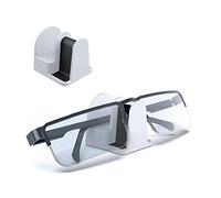 sciuU Supporto per Occhiali, [Set di 2] Universale Supporto da parete/da Scrivania/da Auto, Gancio per Occhiali da Sole, Eyewear Organizer, Appendi Gancio Installazione con 3M Adesivo - Bianco