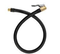 sciuU Tubo Prolunga di Gomma Flessibile della Pompa di Gonfiaggio per Auto | 50cm - Valvola Clip a Rapida - Tubo Estensione per Pneumatici Auto Motociclo, Compatibile con Bosch, Xiaomi Compressore