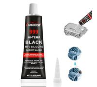 Scivee Sigillante Motore Alte Temperature, Pasta Nera per Guarnizioni - 85g