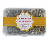 ScivoKaval Bobby Pins Bulk Champagne Gold per capelli biondi 300 Count Bob Pins Bulk in una scatola scatola scatola