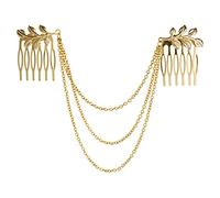 Scivoli di Pettine per Capelli a Fascia per Capelli a Catena a Foglia Chic da Donna Eleganti e Popolari Durability And Fashion