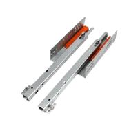 Scivoli per guide per armadietti a montaggio later 1 Paio Di Guide Scorrevoli For Cassetti Da Cucina E Bagno Rebound Furniture, Estensione A Metà A 2 Pieghe(18inches 450MM)