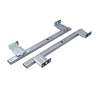 Scivoli per guide per armadietti a montaggio later Mobilia smorzata scorrevole tastiera computer scrivania binario cassetto track ball sollevamento staffa inferiore hardware parte(35mm)