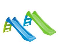 Scivolo 3 Gradini 116x62,5x36 cm in Plastica Azzurro o Verde