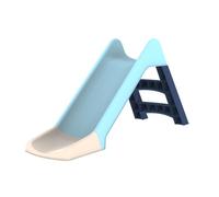 Scivolo azzurro esterno per bambini con scala antiscivolo 3 gradini - 120cm discesa, 30kg max, 135x46x67cm