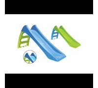 Scivolo Bambini Plastica 116 cm con Attacco Acqua e Scaletta 3 Gradini