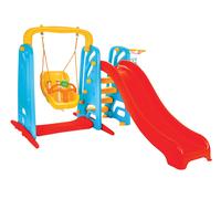 SCIVOLO CON ALTALENA E CANESTRO BAMBINI BIEMME GRANDI DIMENSIONI
