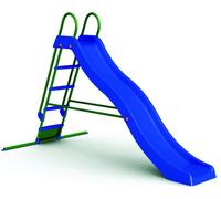 Scivolo da Giardino in Plastica per Bambini con Solida Struttura in Metallo 5...