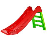 Scivolo da giardino per bambini, scaletta a 3 gradini, rosso, 67 cm, 428