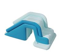 Scivolo d'acqua gonfiabile con antiscivolo, Famiglia scivolo gigante PVC per giardino, pieghevole e portatile con borsa per il trasporto