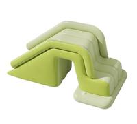 Scivolo d'acqua gonfiabile con antiscivolo, Famiglia scivolo gigante PVC per giardino, pieghevole e portatile con borsa per il trasporto