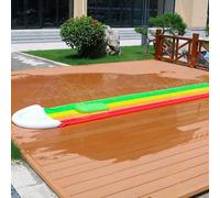 Scivolo d'acqua gonfiabile in PVC, tavola da surf acquatica, scivolo d'acqua singolo/doppio per uso esterno Doppio blu e giallo,Doppio blu e verde,1 pz - Solo un gancio (Acquistare con cautela),1 pz -