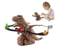 Scivolo Giocattolo Per Dinosauri Da Arrampicata - 11,81x10,63x8,27 Pollici, Mobile A Forma Di Cartone Animato, Pista Per Scale A Forma Di E , Elettrico Con Musica E Luci