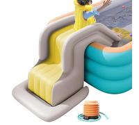 Scivolo Gonfiabile Acquatico Per Piscine Fuori Terra - Gioco Esterno Antiribaltamento per Parco Giochi Acquatico | Scivolo per Piscine Gonfiabili, Sepolte o Fuori So