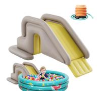 Scivolo Gonfiabile Acquatico per Piscine Fuori Terra | Scivoli antiribaltamento per Parco Acquatico Esterno Giocoso, Scivoli Gonfiabili per Pavimento E Piscine Sepolte