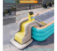 Scivolo gonfiabile per bambini divertimento all'aperto Anti-ribaltamento scivoli per parco acquatico giocattolo scivoli d'acqua gonfiati estivi per piscina YELLOW