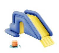 Scivolo gonfiabile per il nuoto, scivolo per piscina ampio e riempibile, scivolo gonfiabile compatto per il divertimento estivo all'aperto, per interni e cortile.(Blue)
