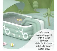 Scivolo gonfiabile per piscina, divertente gioco d'acqua per bambini,