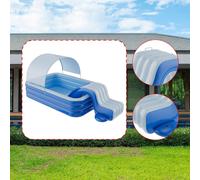 Scivolo gonfiabile per piscina, scivolo d'acqua con gradini allargabili,