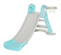 Scivolo Homcom per bambini +18 mesi modello Ufo pieghevole con cestino