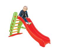 Scivolo per Bambini 189x84,5x109 cm in Plastica Rosso e Verde