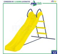 Scivolo Da Giardino Per Bimbo Struttura in Acciaio 185x95xH105 cm.