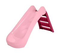 Scivolo per Bambini Pieghevole Salvaspazio a 3 Gradini in Plastica Rosa