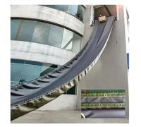 Scivolo per carichi pesanti in tela pieghevole, lungo 5,8-30 m, resistente agli strappi, a tre strati, per detriti e macerie da costruzione (grigio scuro e verde, 1,35 x 25,8 m)