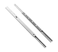 Scivolo per cassetti Pesanti corridori in Acciaio Piega in Acciaio Sluota Sfera di Binario per cassetto Cassetta del cassetto? Guida a Sfera Due sezioni da 17 mm Slide a rulli Larghi scorrevoli a