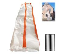 Scivolo per Macerie, Scivolo per Rifiuti Edili da 400 cm, Scivolos per Macerie Robusto e Resistente Agli Strappi, Sacco Della Spazzatura Edili per il Trasporto di Residui di Cemento, Immondizia