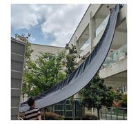Scivolo pieghevole per carico e scarico in tela - Scivolo per merci resistente alle intemperie per il trasporto a grandi altezze (nero, 30 x 1,5 m)