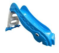 Scivolo stabile per bambini a partire da 1 anno di età, scivolo da giardino, per esterni e interni, colore blu/grigio chiaro