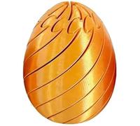 Scivoloso Stampato In 3D Fidget Twisty Fidget Egg Giocattoli for Uova Di Pasqua Cestino Di Pasqua Stuffers Rotante Puzzle Toy for Alleviare Lo Stress(Gold,L)