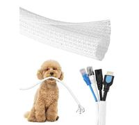 SCJJZ 13mm-2m Guaina Cavi Self-closing Raccogli Cavi Nascondi Cavi Guaina,cable management,raccogli cavi scrivania,nascondi cavi tv,Per Cavi Per Ufficio Casa Auto - Bianco