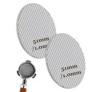 SCJJZ 2Pcs Schermo per Caffè Espresso 51 mm, 1mm Spessore 150 μm Riutilizzabile Caffè Filtro Piastra,Professionale Coffee Puck Screen in Acciaio Inossidabile per Espresso Portafilter Filtro Cestino