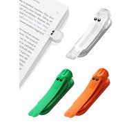 SCJJZ 3 pcs Segnalibri Automatici in Silicone,Accessori da Lettura per Libri,Segnalibro in Silicone, Segnalibri Colorati, Accessori di Lettura per Gli Amanti Della Lettura,Segnalibri Particolari