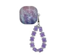 SCJLSDA Custodia per auricolari per Samsung Galaxy Buds FE/Galaxy Buds 2/Pro/Galaxy Buds Live, graziosa custodia per auricolari con fiocco viola Kawaii per donne e ragazze (viola)