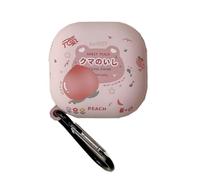 SCJLSDA Custodia per Samsung Galaxy Buds Fe, compatibile con Buds 2 Pro/2/Pro/Live, simpatico design con frutta kawaii, custodia protettiva in silicone con pulsanti, per donne e ragazze, idea regalo