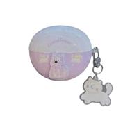 SCJLSDA Custodia protettiva per Huawei Freeclip carina, squisita custodia protettiva per auricolari con cane, coniglio, elefante, cartone animato, per ragazze e ragazzi (ciondolo a forma di cane)