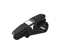 SCKCPNHNPP Clip Occhiali Auto Supporto Universale per Occhiali da Sole per Auto con Clip per con Custodia per Biglietti con Doppia Carta Supporto Occhiali Auto(Sliver)