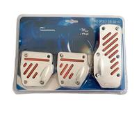 SCKCPNHNPP Copertura Pedale Kit Pedali automobilistici con Cambio Automatico Accessori Auto e Set di coperture Pedali Auto universali in Alluminio Antiscivolo Manuale Pedali Antiscivolo(Manual Red)