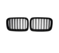 SCKCPNHNPP Griglia Radiatore per E36 1992-1996 2X Griglie Anteriori da Corsa Stile Doppia Linea per Auto Nere Lucide Doppie Stecche Superiori Griglia Paraurti Anteriore(Double Line Carbon)