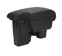 SCKCPNHNPP per Hilux Bracciolo Auto Scatola Portaoggetti Portacenere Accessori USB LED Retrofit Parti Interni Centro Bracciolo Box(B2 Black)